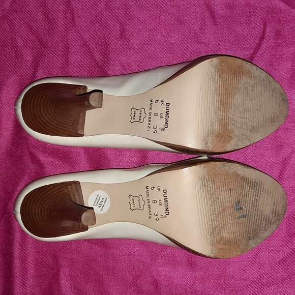 Adorbs Cathy Jean Leather Peekaboo Pumps size 8, fits like a size 7 - Picture 6 of 8